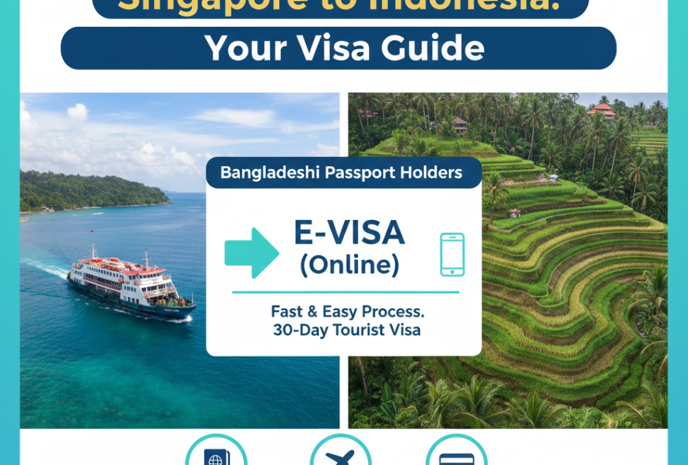 সিঙ্গাপুর থেকে ইন্দোনেশিয়া ভিসা গাইড | বাংলাদেশী পাসপোর্টধারীদের জন্য নিয়ম ও পদ্ধতি