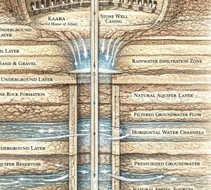 মরুভূমির হৃদয়ে অলৌকিক এক ঝরনা: জমজম কূপের পূর্ণাঙ্গ ইতিহাস