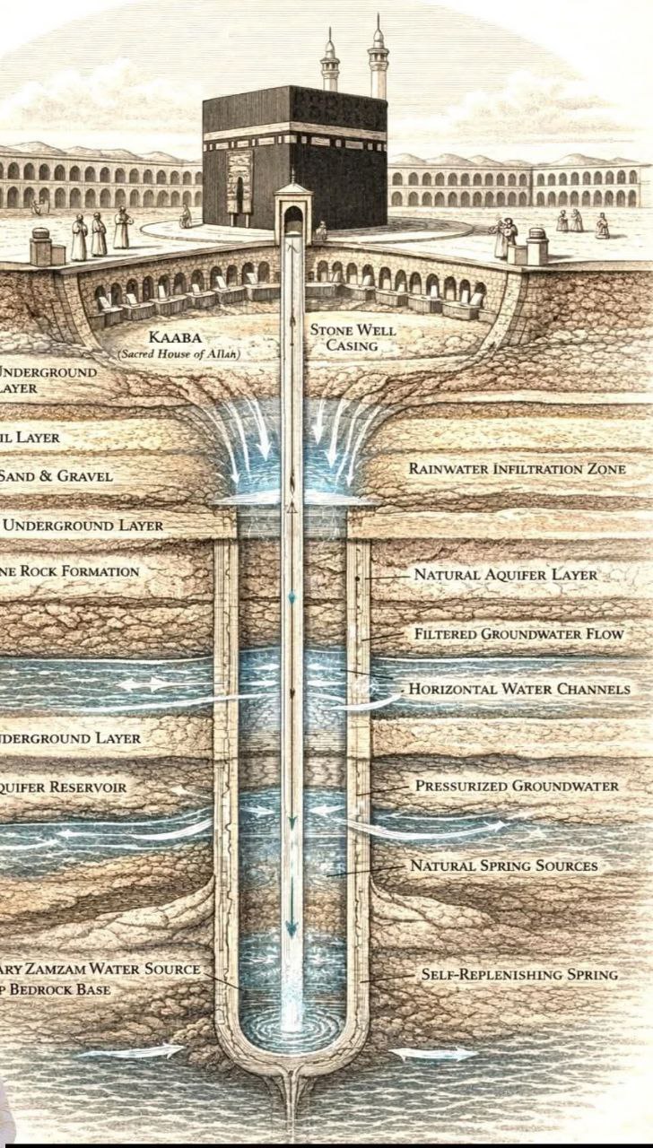 মরুভূমির হৃদয়ে অলৌকিক এক ঝরনা: জমজম কূপের পূর্ণাঙ্গ ইতিহাস