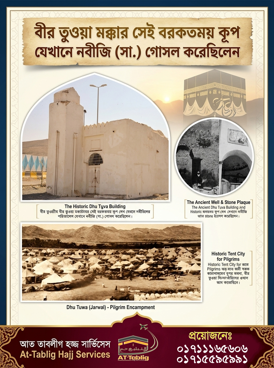বীর তুওয়া মক্কার সেই বরকতময় কূপ যেখানে নবীজি (সা.) গোসল করেছিলেন