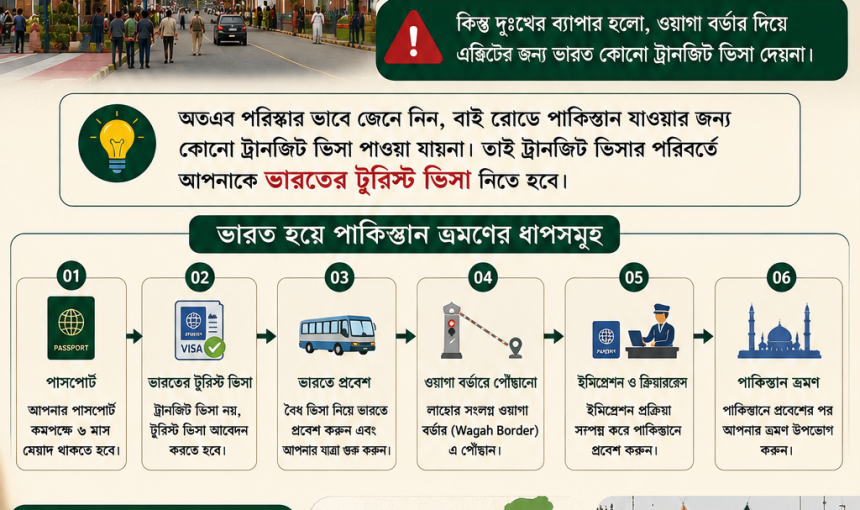 ভারত হয়ে বাই রোডে পাকিস্তান ভ্রমনের প্রসেস